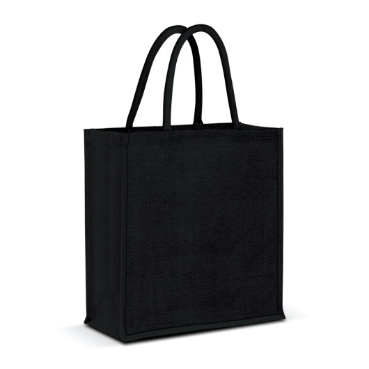 Black Melbourne Jute Totes